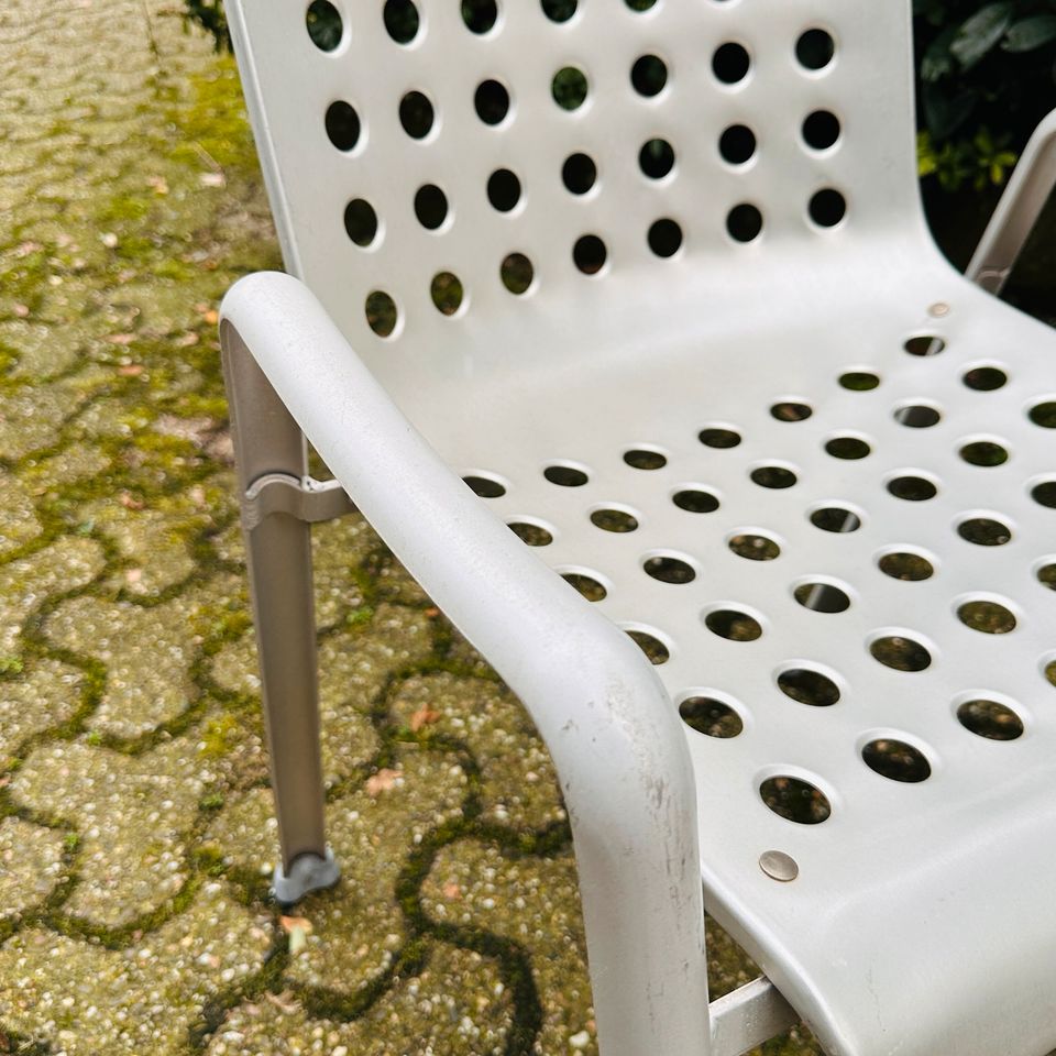 2x MEWA | Landi Chairs | Hans Coray | Gartenstühle | Vintage Mid-Century Designklassiker | Stapelstühle / Stühle für den Garten | passt zu: Vitra, Cassina, Knoll, USM Haller… in Düsseldorf