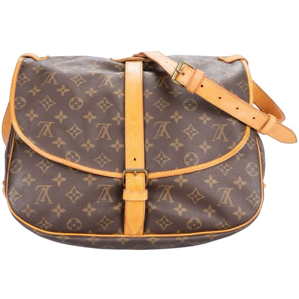 Louis Vuitton Canvas Monogram Saumur GM Crossbody Bag in Halle