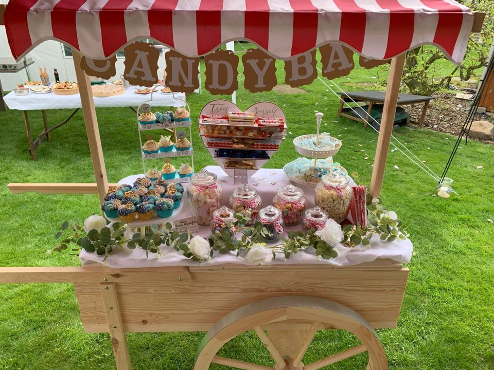 Candybar/Marktwagen Holz mieten Hochzeit Event in Schöppenstedt