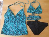 3tlg türkis Tankini BIKINI ESPRIT Gr 40 schwarze Hose,wie neu Hessen - Dieburg Vorschau