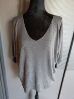 Pullover Shirt grau Steinchen Nadine Made in Italy 36 S Niedersachsen - Braunschweig Vorschau