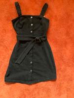 Jeans Minikleid mit Trägern schwarz Bershka Bayern - Wiggensbach Vorschau