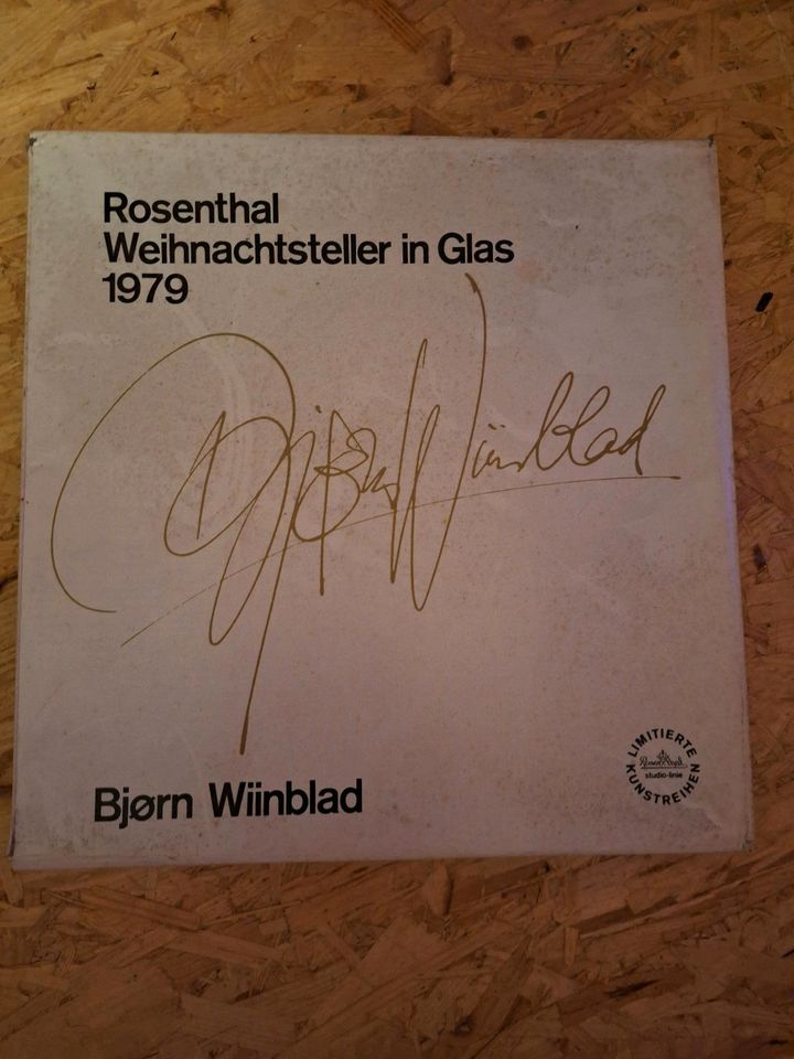 Björn Wiinblad Rosenthal Weihnachtsteller in Gachenbach