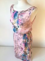 Viskose Design Kleid Sommerkleid rosa tailliert Blume Flower rosé Bayern - Ustersbach Vorschau