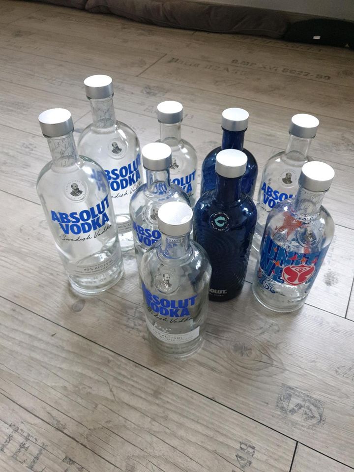 Deko Flaschen, Absolut Votka, je in Schloß Holte-Stukenbrock