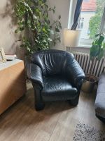 Vintage Sessel in schwarzem Leder Berlin - Neukölln Vorschau
