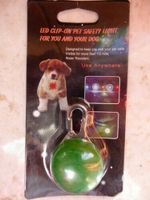 Hunde Katzen LED Leuchtanhänger für Halsband/Geschirr in grün Thüringen - Ilmenau Vorschau