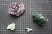 |►Rohsteine║APOPHYLLIT CAVANSIT FLUORIT AMETHYST║rar Hessen - Darmstadt Vorschau