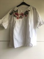 Bluse Tunika Gr L weiß Stickerei Rose Blumen Volant Nordrhein-Westfalen - Herne Vorschau