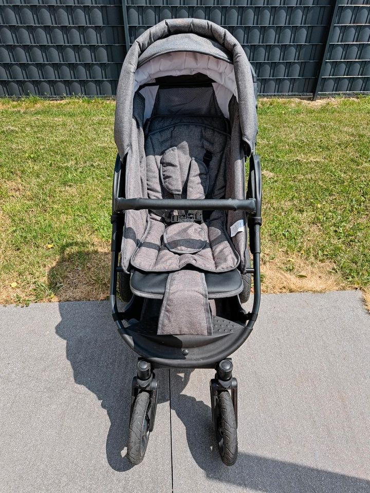 Bergsteiger Kinderwagen Capri Buggy Babyschale, neuwertig! in Elkenroth