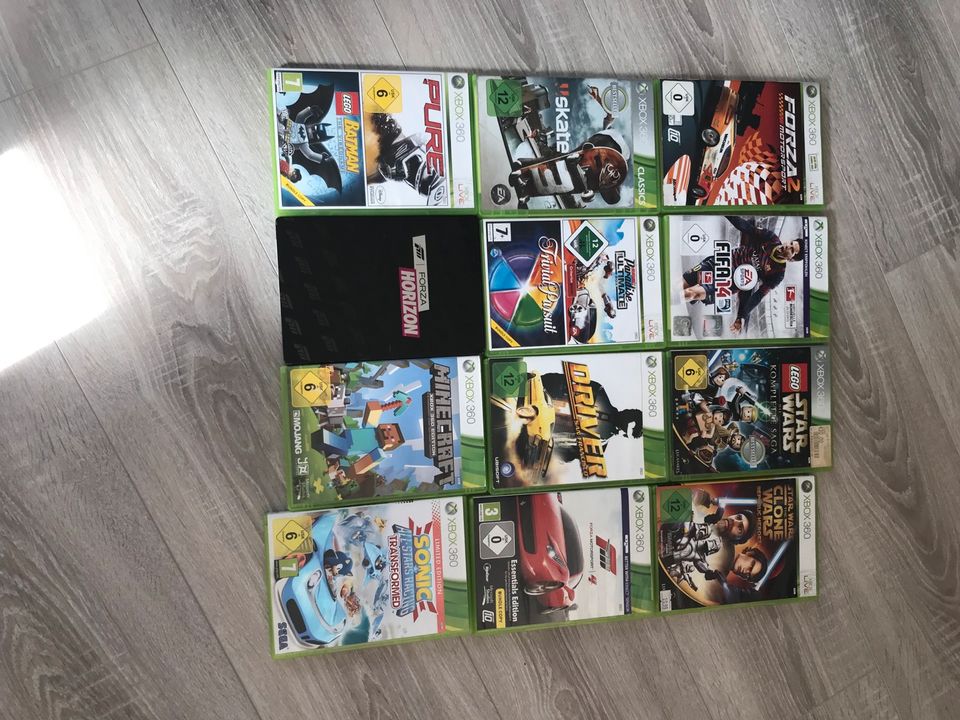 Xbox 360 Konsole inkl. 12 Spielen in Reinhardtsgrimma