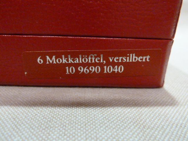 6 Vintage WMF Mokkalöffel/ Kaffee Löffel versilbert in OVP in Täferrot