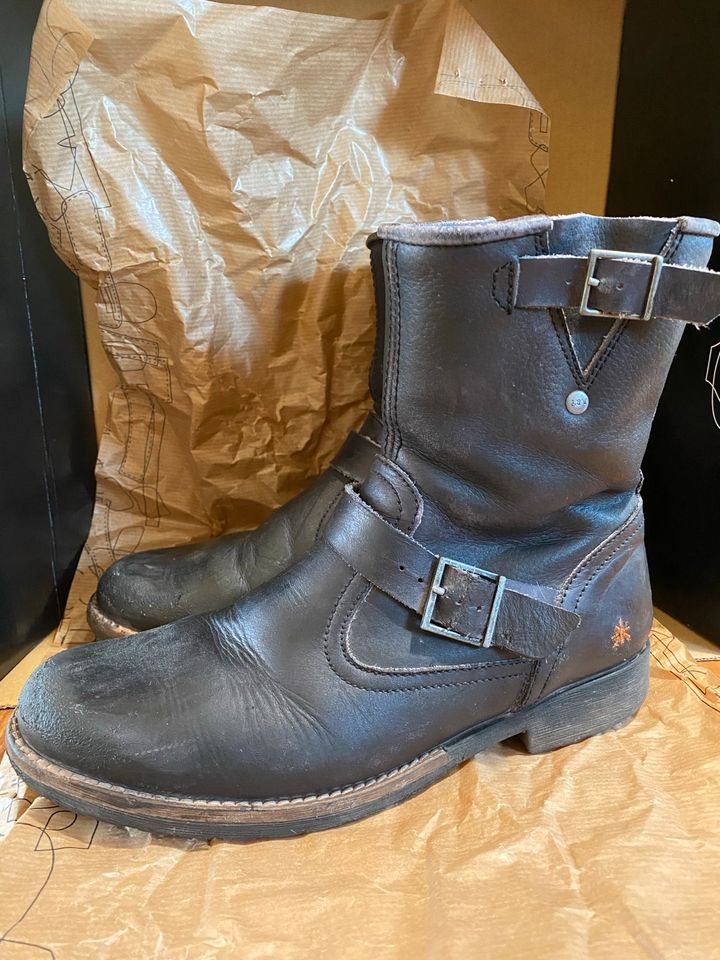 Art schwarze Stiefel Leder Boots Motart Leaves-Sinai 36 in Bad Dürkheim