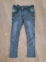 Jeans grau mit Blumen Rostock - Stadtmitte Vorschau