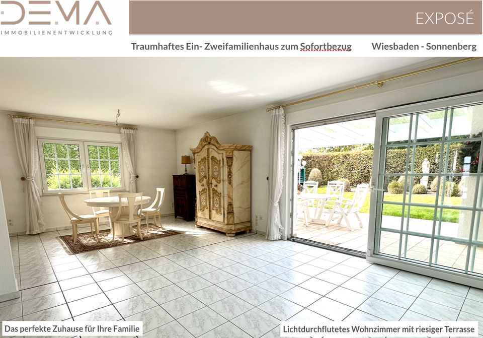 Traumhaftes Ein- Zweifamilienhaus in Sonnenberg zum kurzfristigen Bezug in Wiesbaden