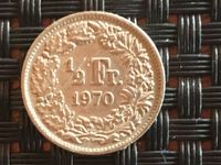 Münze / 50 Rappen 1970 / 1/2 Franken / Kupfer-Nickel!! Baden-Württemberg - Weil am Rhein Vorschau