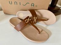Neu! UNISA Sandale cognac gold Gr. 39 weit Zehentrenner Baden-Württemberg - Neckargemünd Vorschau