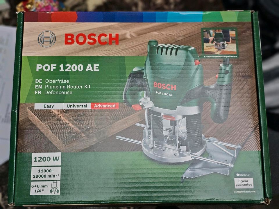 Bosch POF 1200 AE inkl 11 Fräser in Hoya