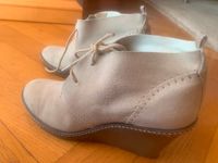 Stiefeletten - Keilstiefelette beige, in Nubuk Wildleder, Gr. 38 Bayern - Gaimersheim Vorschau