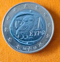 Münze 1 € Euro Eule Jahr 2010 Griechenland Eypo Sammler hobby Baden-Württemberg - Neuenstadt Vorschau