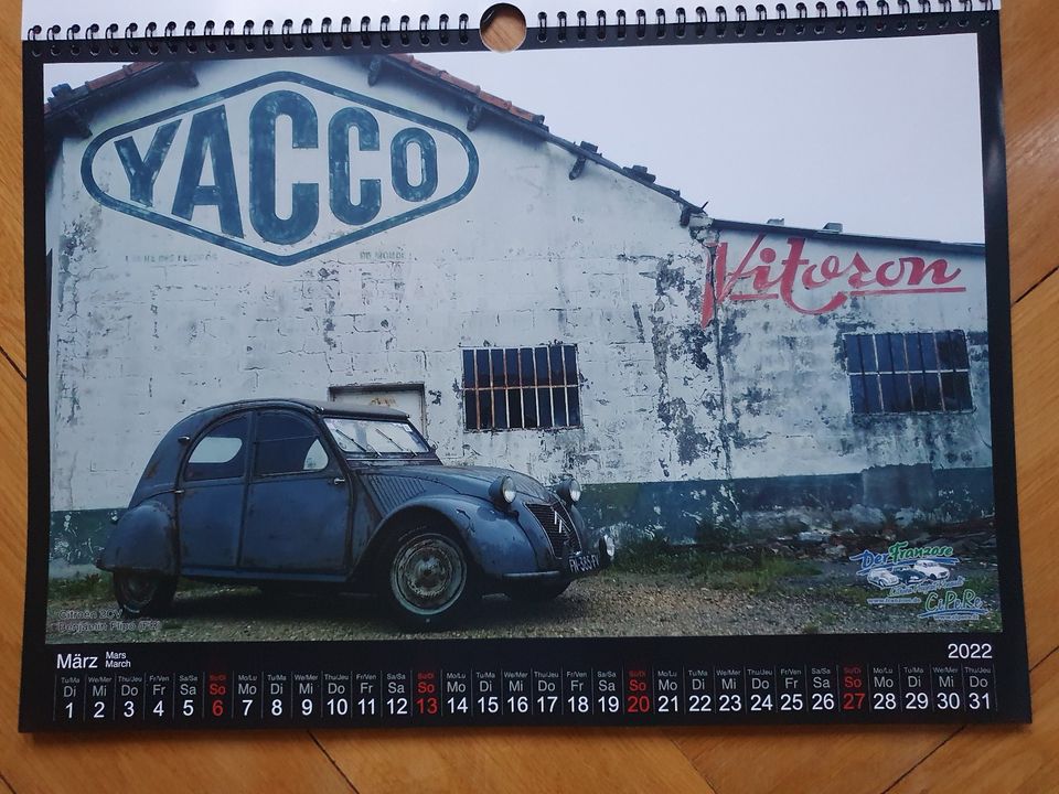 Kalender 2022 Citroen Peugeot Renault Oldtimer Youngtimer in Berlin