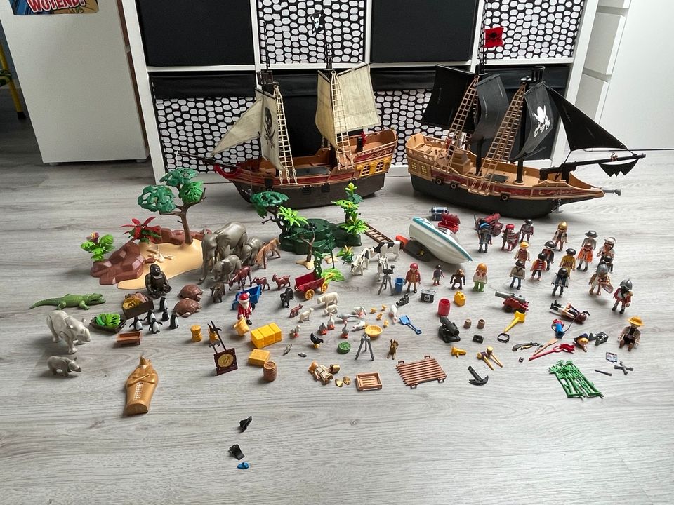 ❤️❤️ Playmobil Konvult Konvolut Schiff Tiere Safari Flugzeug❤️❤️ in Bruchsal