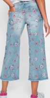 NEU: Culotte-Jeans mit Blumenprint Gr. 40 Hessen - Lichtenfels Vorschau