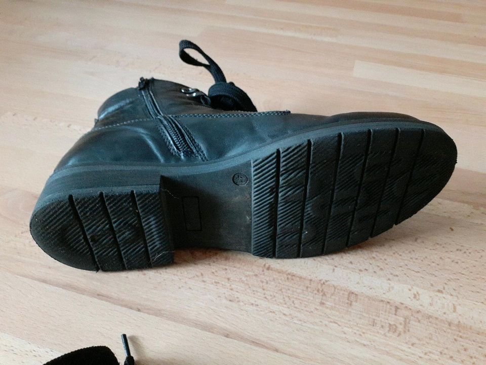 Leder Boots  Schwarz Gr 41 in Kleinwallstadt