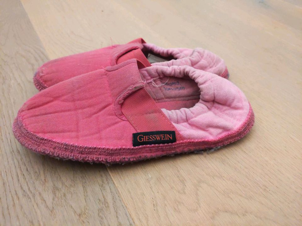 Giesswein Hausschuhe 34 pink Slipper Hüttenschuhe in Nordendorf