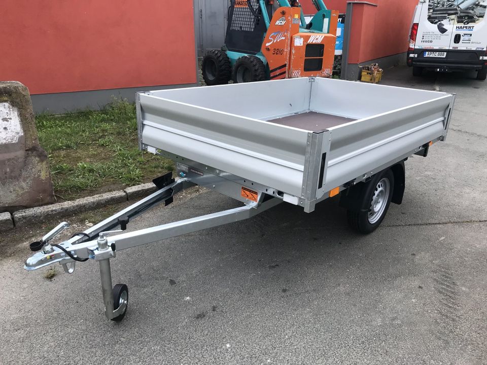 PKW Anhänger 750kg Neu Hochlader 220x142x35cm Alu in Triptis