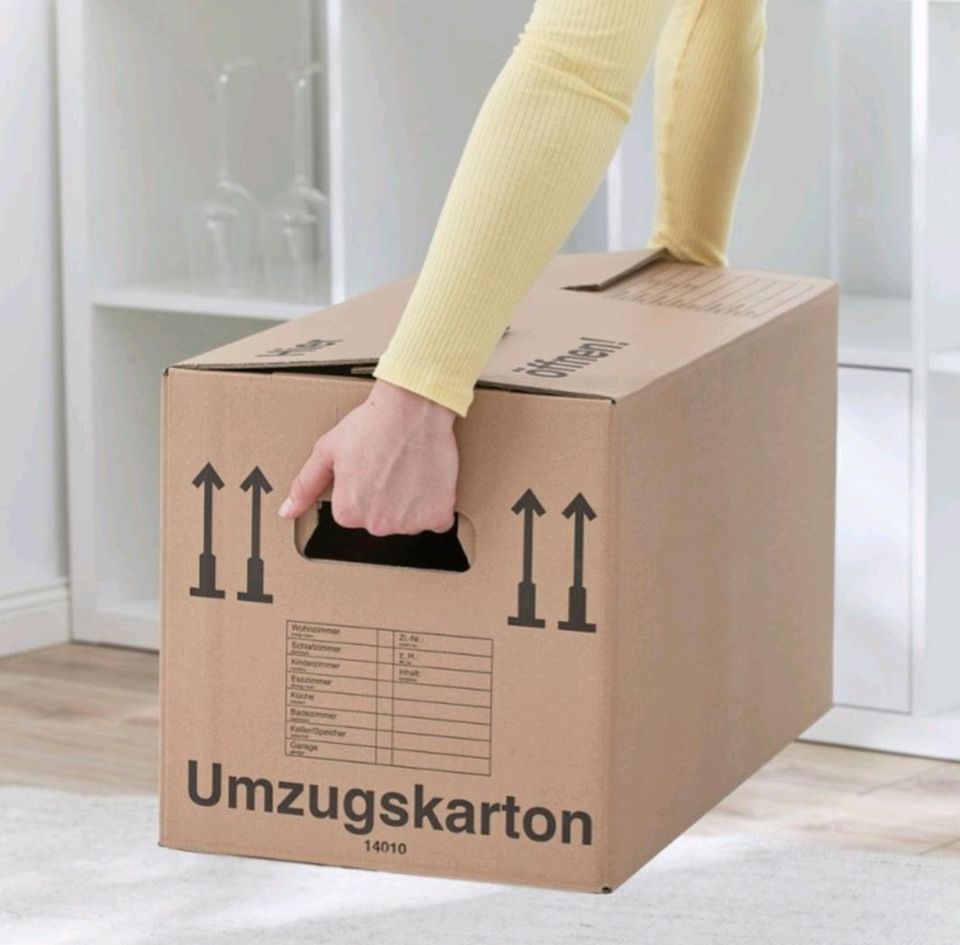 Kleiderboxen und Umzugskartons, neue Preise, kostenlose Lieferung in Konz