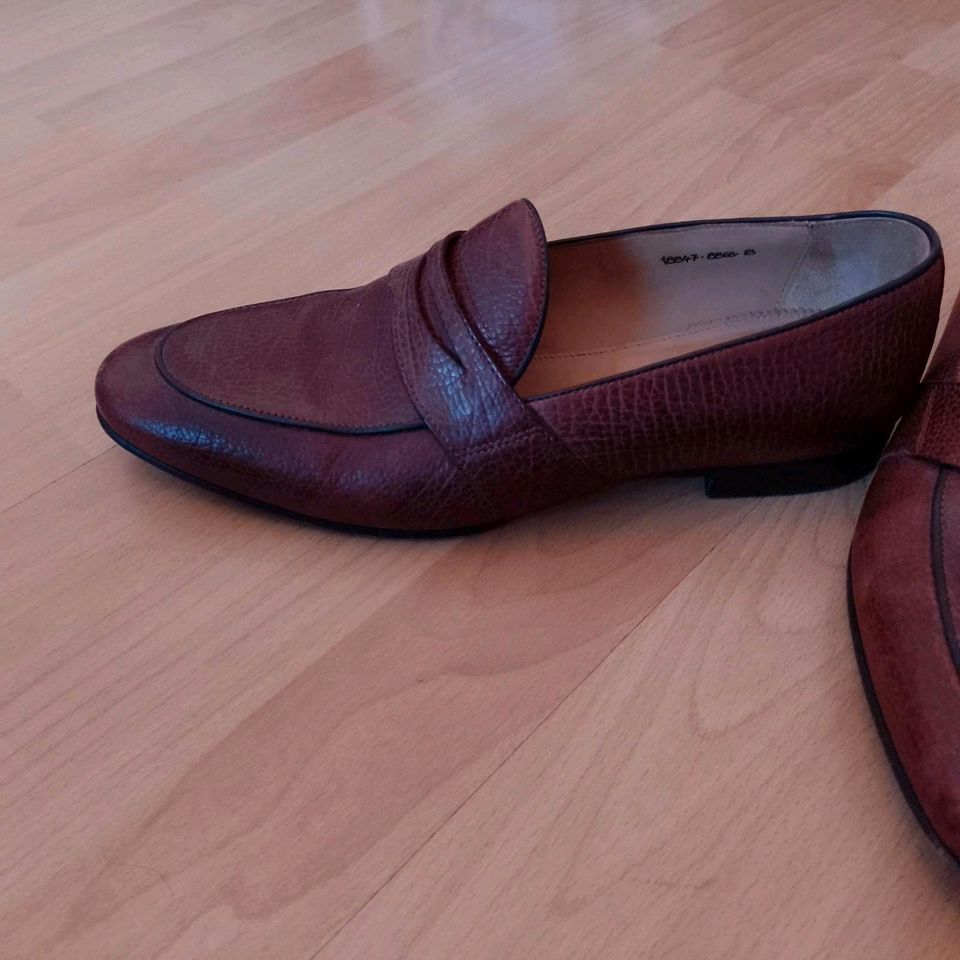 Herren Slipper Quarvif Frühling Sommer Italien 100%Leder 42 braun in Köln