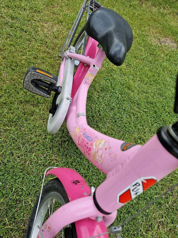 ♥️ Tolles PUKY Lillifee 16' Zoll ALU Kinder Fahrrad rosa Fahne in Verden