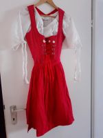 H&M Dirndl Damen Mädchen XS 34 rot weiß mit Bluse Wiesn Oktoberfe Bayern - Germering Vorschau