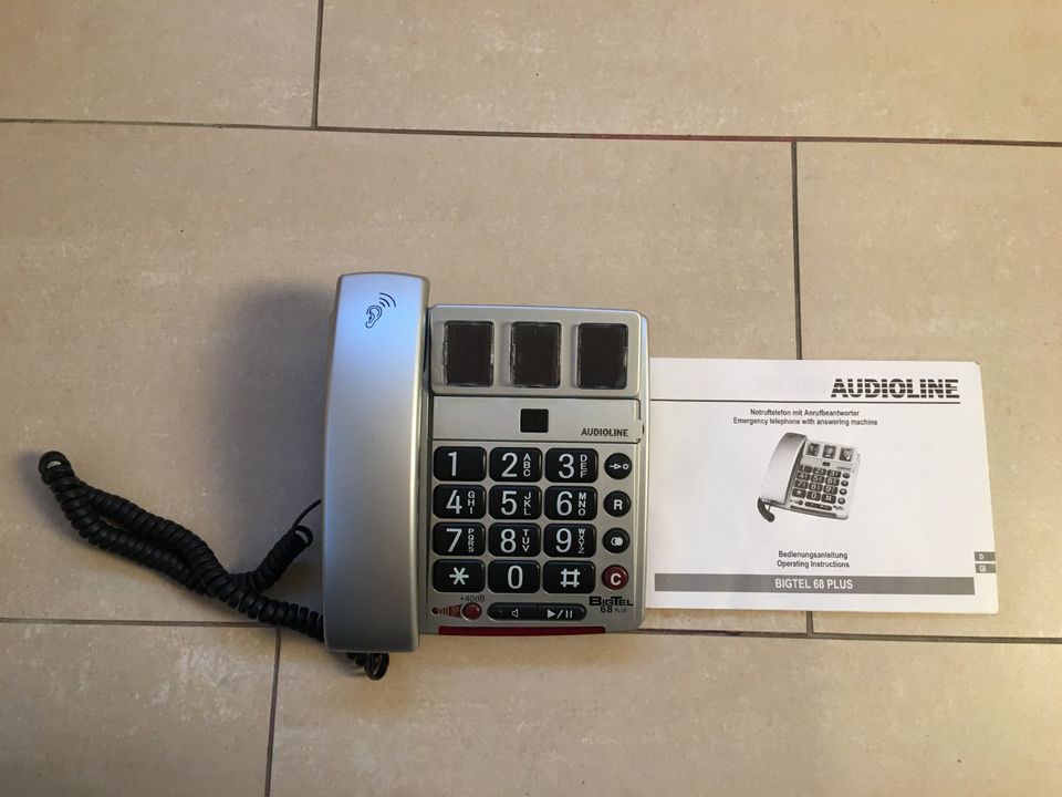 Audioline BIGTEL 68 PLUS Seniorentelefon mit Grosstasten in Frechen