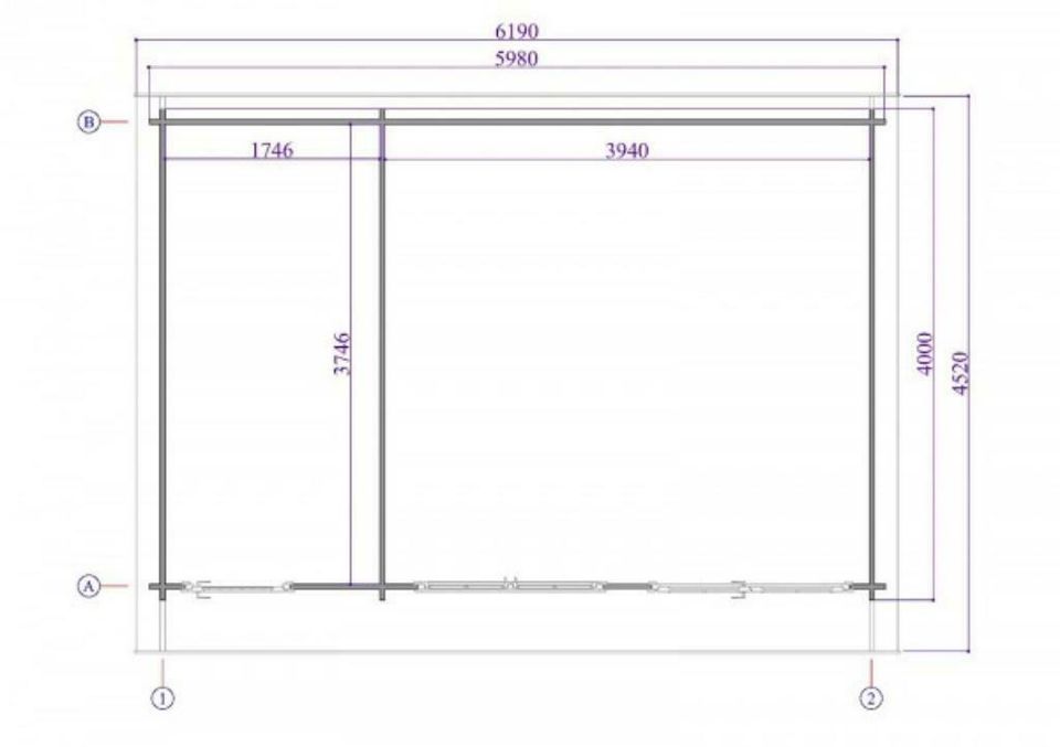 Gartenhaus Blockhaus Gerätehaus Holz 600x400cm, 40 mm, 403961 in Versmold