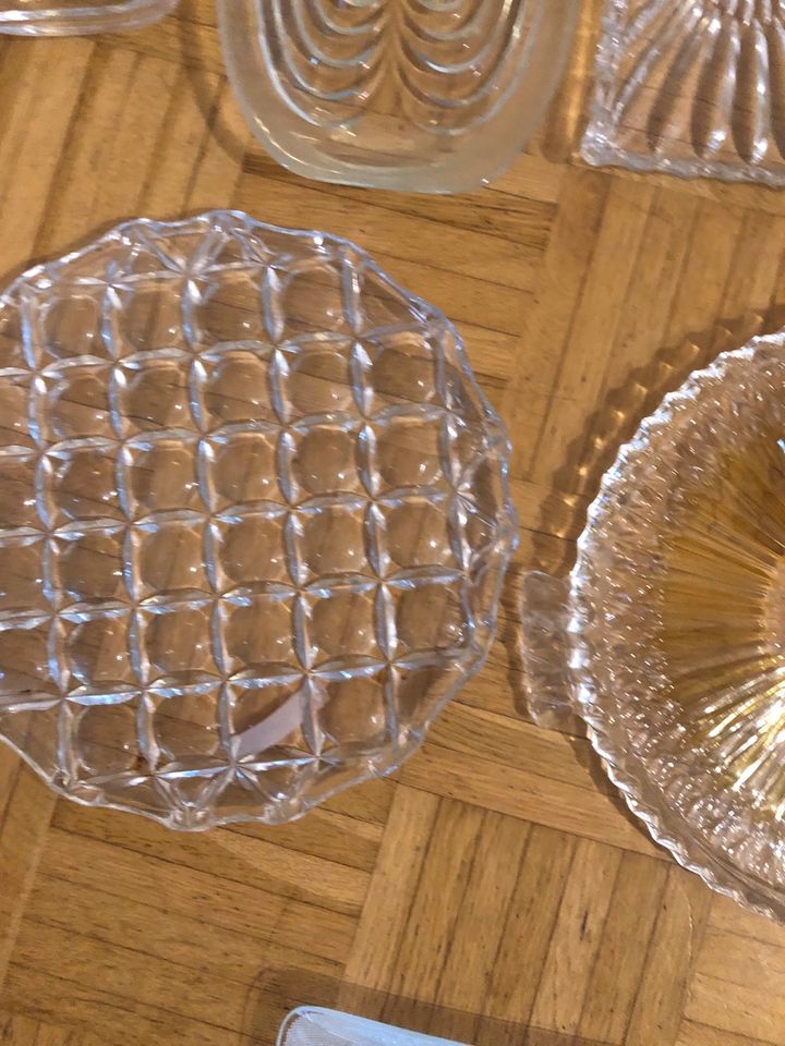Glas Schalen Kuchen Platte in Nürtingen