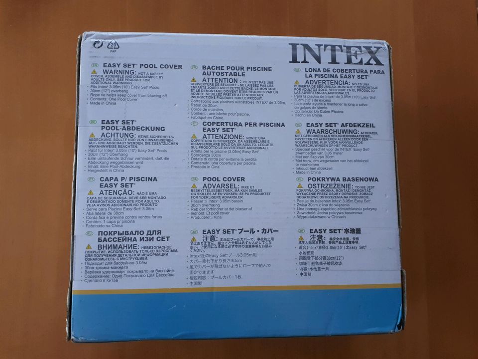 Intex, Poolabdeckung, 280 cm, rund, Krystal Clear Pool, NEU OVP in Bornheim