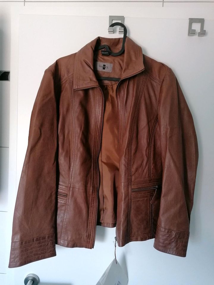 Lederjacke Damen Lammnappa Braun Gr. 21 bzw. 38 NEU in Windischeschenbach