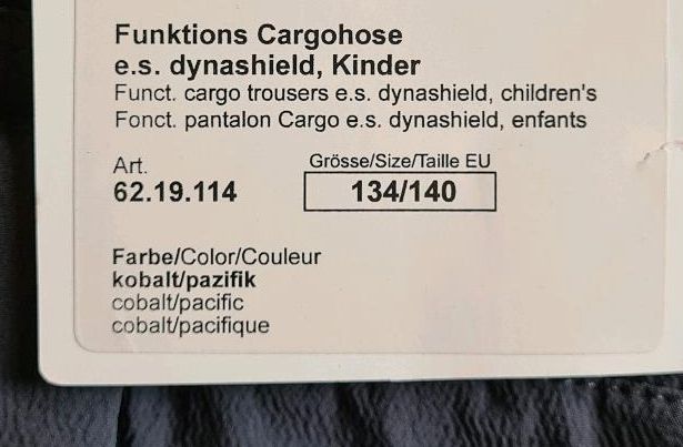 Neu Strauss Funktionshose Cargohose 134/140 in Niedernberg