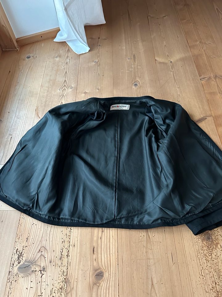 Yves SAINT LAURENT Rive Gauche Paris Jacke little black jacket in Surberg