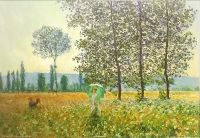 Claude Monet, Kunstdruck - "Felder im Frühling" Chemnitz - Hilbersdorf Vorschau
