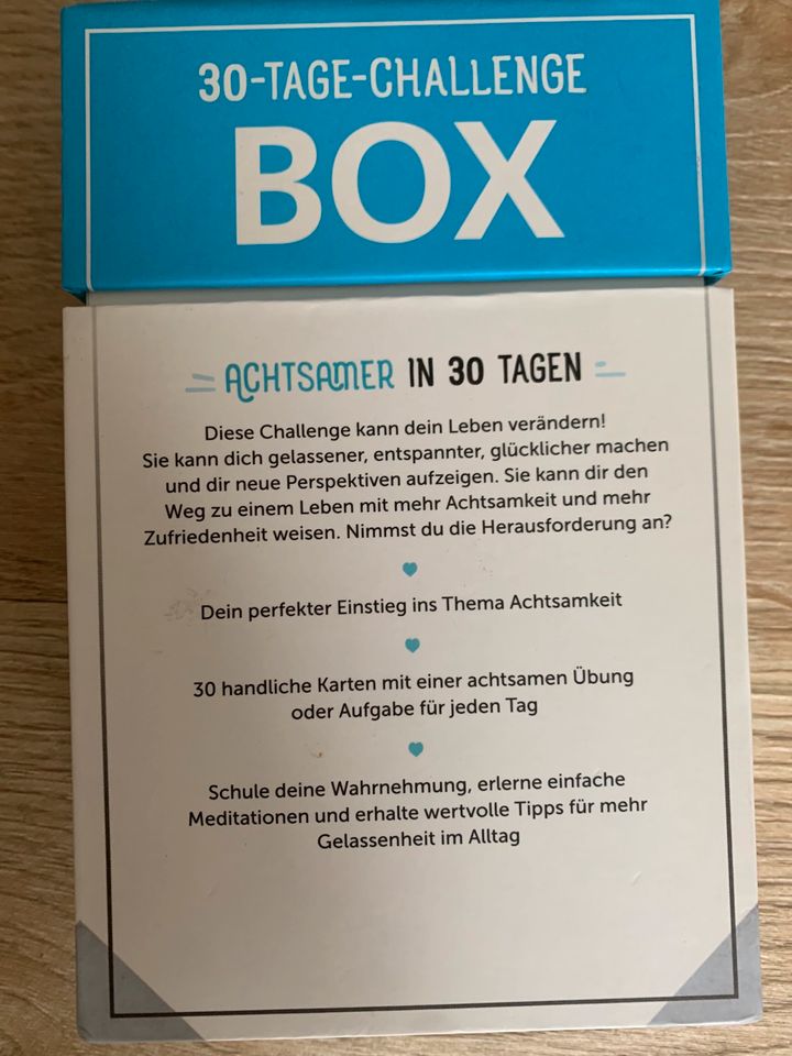30 Tage challenge Box Achtsamkeit (auch um sich zu beruhigen) in Köln