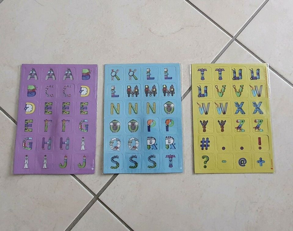 NEU ♥️ Alphabet magnetisch Buchstaben Magnet Lernen Schreiben in Ostrach