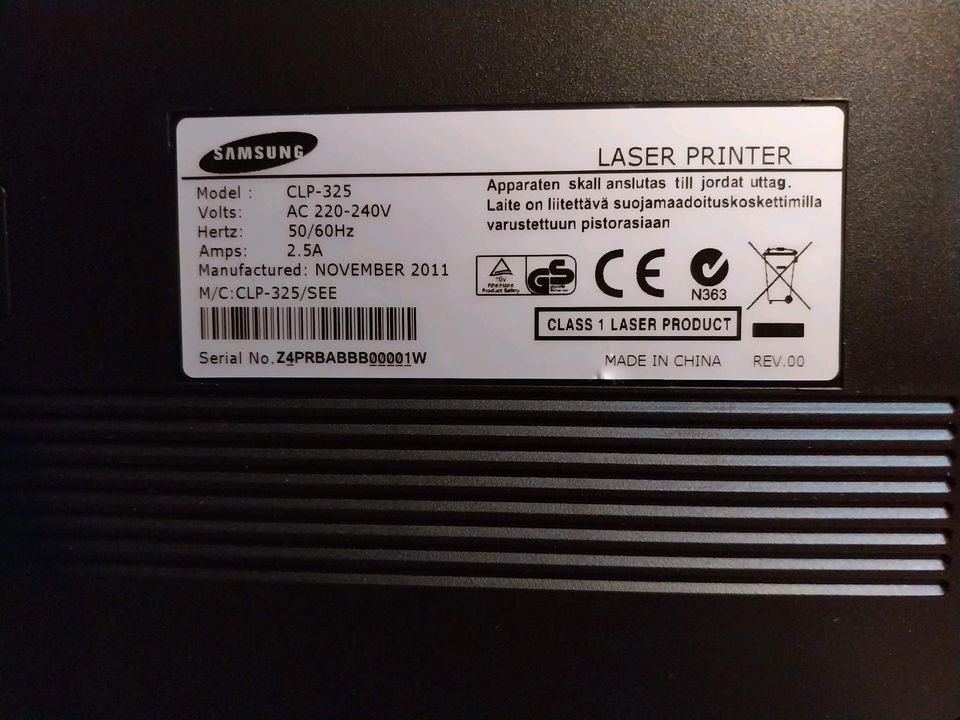 FÜR BASTLER!!! Samsung CLP-325 Laserdrucker in Buchen (Odenwald)