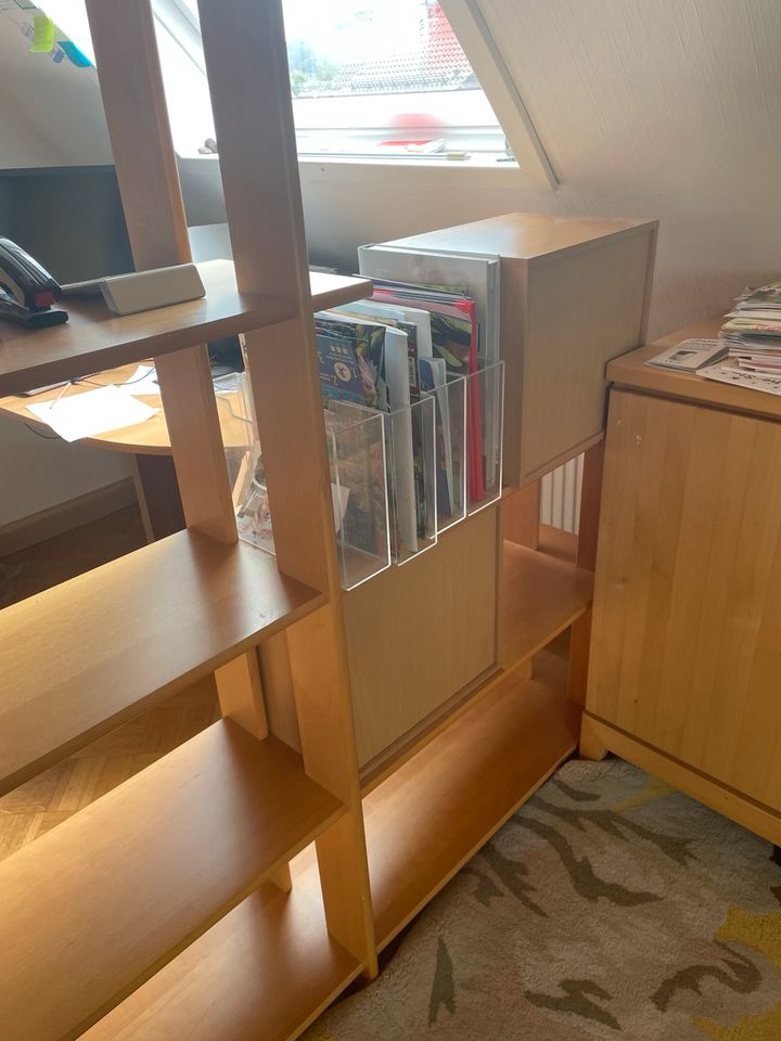Raumteiler Regal Bücherregal konfigurierbar  freistehend Schräge in Spaichingen