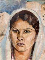 Gemälde Portrait Porträt Frau mit Tuch Orientalisch modern um '40 Berlin - Mitte Vorschau