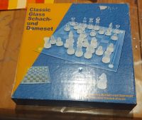 Schach und Dame Set aus Glas Hessen - Heppenheim (Bergstraße) Vorschau