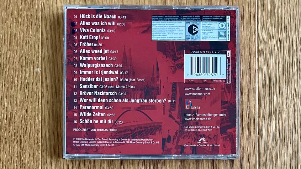 Karnevals-Faschings Hit-CD von “Höhner - Viva Colonia” in Berlin