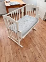 Baby Beistellbett aus Holz in weiß mit Matratze Zustellbett Niedersachsen - Schwarme Vorschau